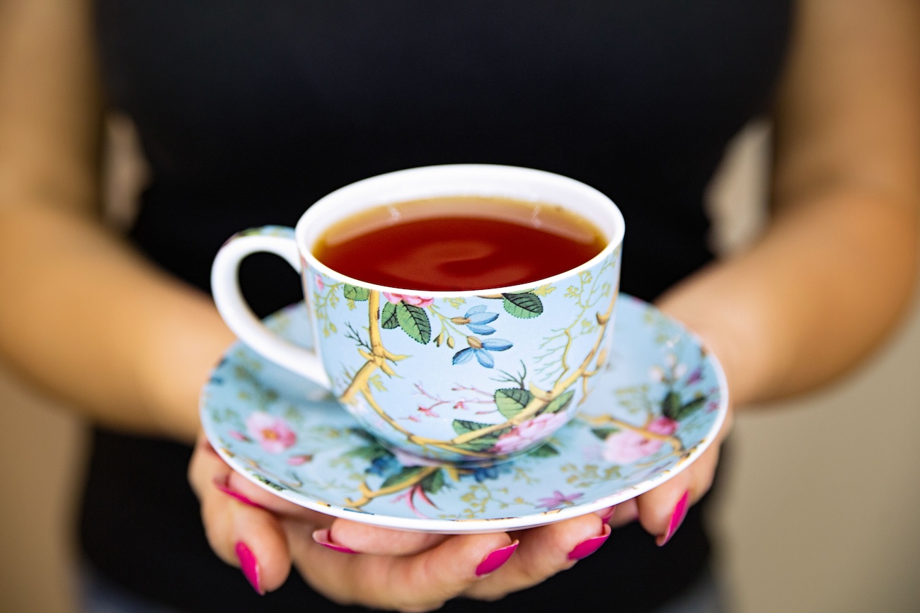 High tea with lake views at Blue Willow Tea Shop in Gravenhurst Ontario