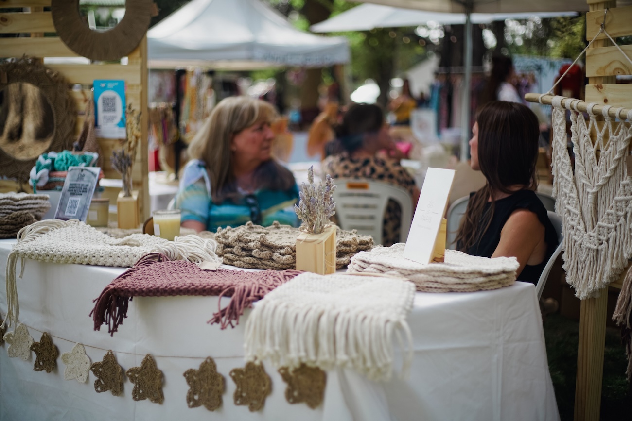 Handmade crafts and pottery at the Parry Sound Summer Market
