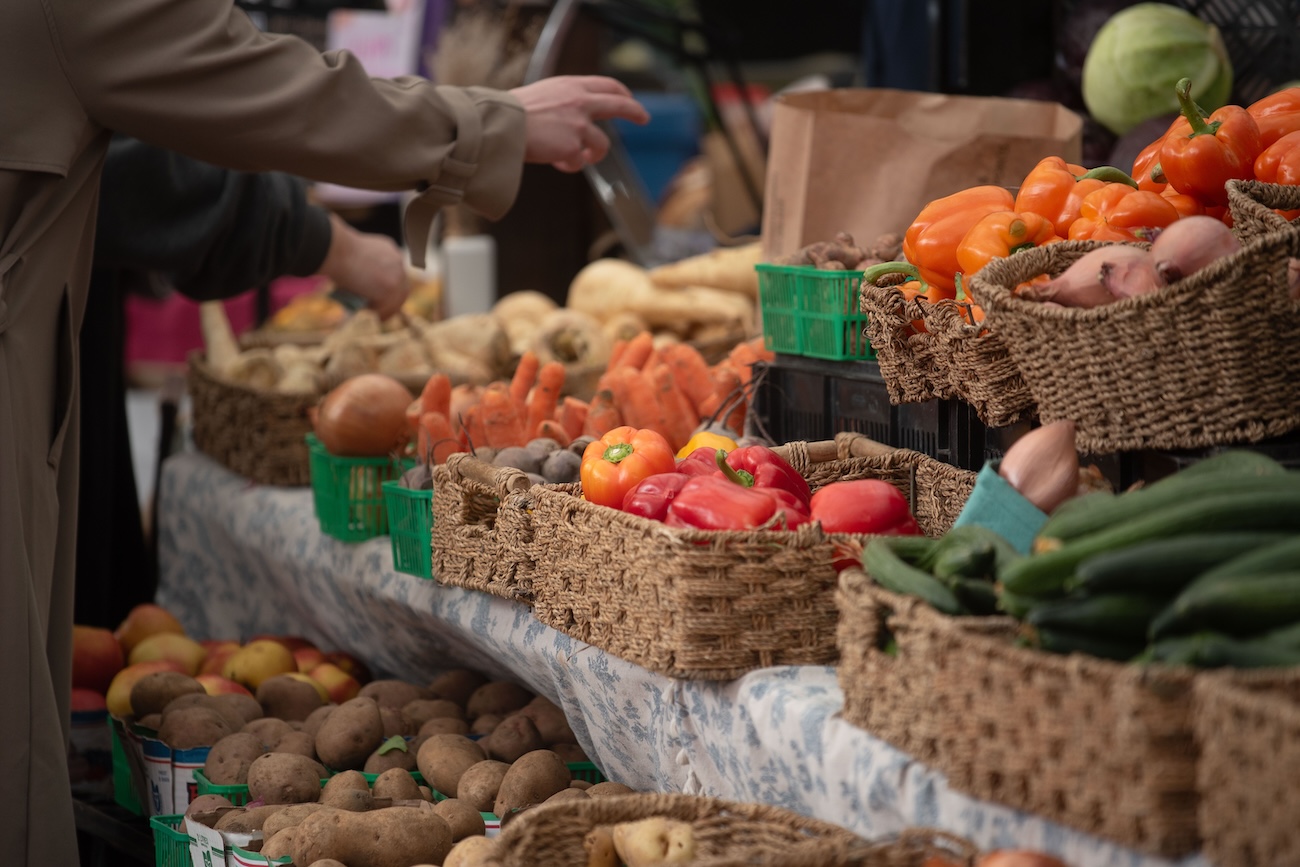 Saturday farmers market in Vankleek Hill Ontario