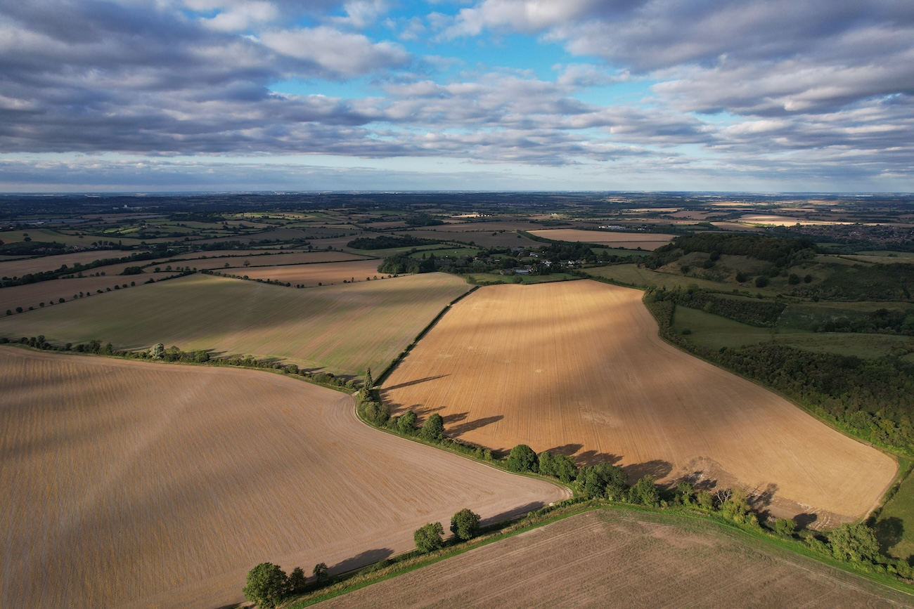 Flat fertile farmland of the Little Clay Belt near New Liskeard in Temiskaming Shores Ontario