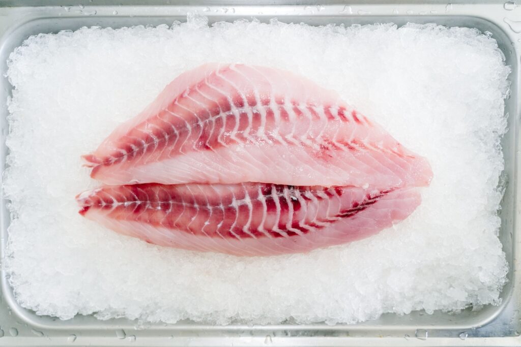 Fresh Ontario pickerel fillets ready for cooking